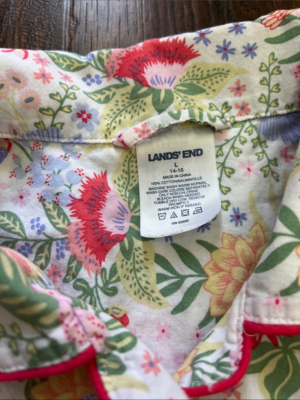 Rare Lands’ End Women’s Poplin Short Sleeve PJ set - Picture 6 of 12